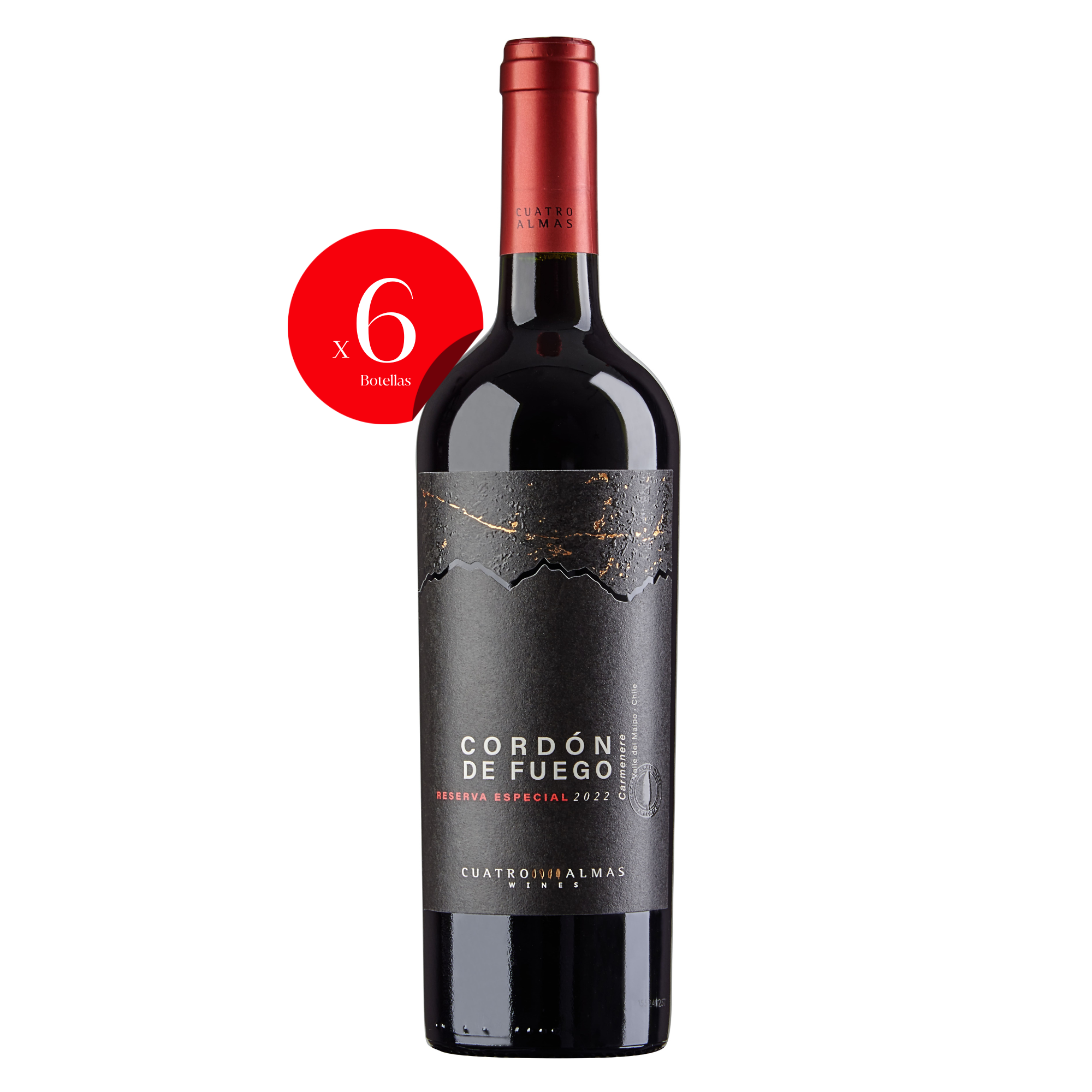 Pack x6 Cordón de Fuego Carmenere Reserva Especial