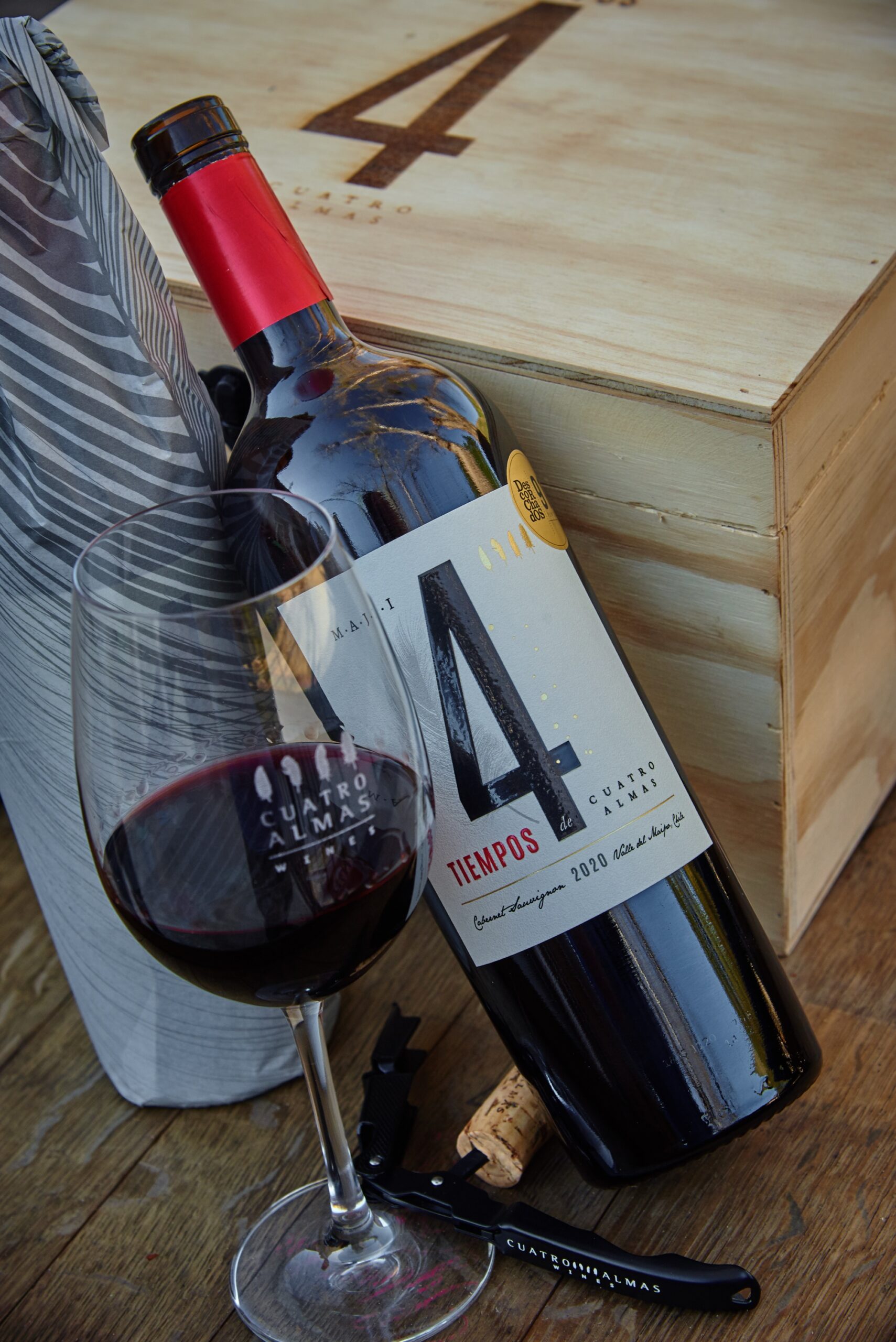 TIEMPOS DE CUATRO ALMAS: Cabernet Sauvignon "Corazón de los Andes" 6 botellas - Imagen 2